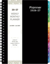 2026-2027 Planner Weekly  Monthly Academic Planner 2026-2027 From July 2026