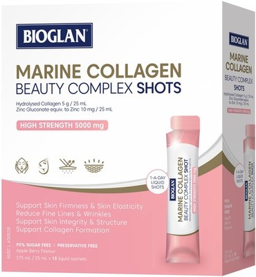 Bioglan Marine Collagen Beauty Complex 15 Shots x 3 Pack