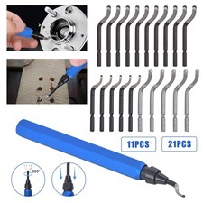 Expert Hand Deburring Tool with 10/20 High-Speed Steel Spare Blades Hole Deburr
