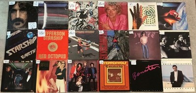 18 Vinyl Rock LP Lot Zappa, Wings, Springsteen, Mellencamp, Steppenwolf, The Who