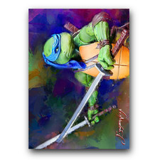 Leonardo #3 Art Card Limited 4/50 Edward Vela Signed (Movies Characters)