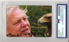 DAVID ATTENBOROUGH SIGNED PICTURE AUTOGRAPH PSA DNA COA PLANET EARTH SHOW AUTO