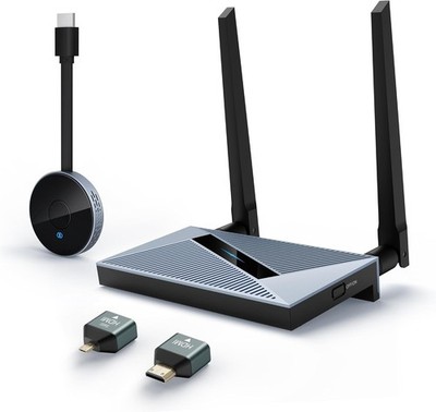 4K Wireless HDMI Transmitter&Receiver with Wireless HDMI Converter Dongle Adapt