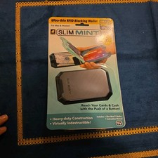 Slim Mint Wallet Ultra-Thin RFID-Blocking, AS-SEEN-ON-TV, ID Theft Protection,