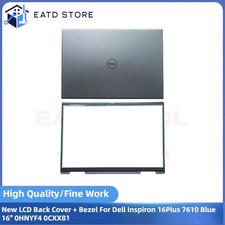New LCD Back Cover  Bezel For Dell Inspiron 16Plus 7610 Blue 16" 0HNYF4 0CXX81