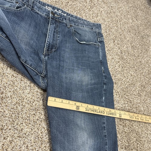 Mens Flag and Anthem Portland Relaxed Fit Everetts Wash Jeans 34x34 (35x32.5) - Picture 12 of 16