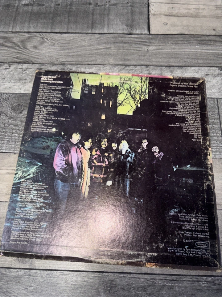 Edgar Winter's White Trash - 12" Vinyl Record LP 1971 Epic USA First Press Blues Foto 2 de 4