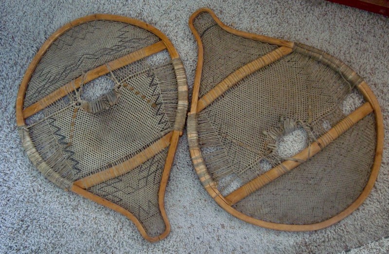 Rare Naskapi/Cree Snowshoes, (eastern Canada) ca. late 1800s - early 1900s
