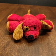 Animal Adventure Red Brown Puppy Small Dog Toy Squeaker 6 Plush