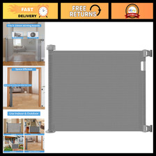 Retractable Safety Gate for Stairs - 33" Height, 55" Width, Easy Install for Kid