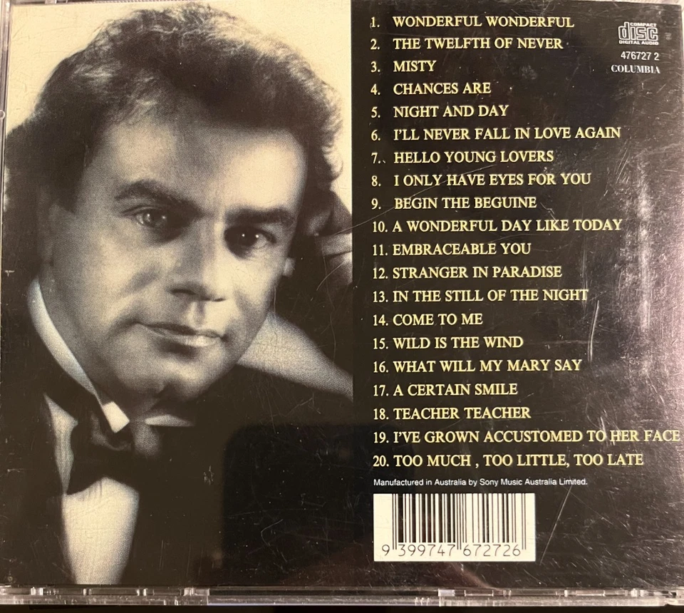 JOHNNY MATHIS - 20 Greatest Hits CD Columbia - Image 2 of 2
