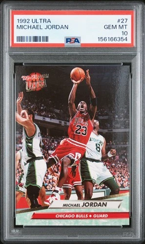 1992 FLEER ULTRA #27 MICHAEL JORDAN PSA 10