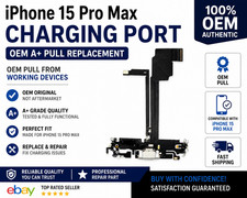 OEM Charging Port Charger Dock Mic Flex Cable For iPhone 15 Pro Max White A PUL