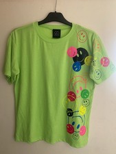 Bright Green Couch UK Tshirt Size Small to Medium Rave Hard House Trance Smile