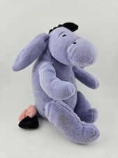 THE DISNEY STORE CLASSIC WINNIE THE POOH EEYORE RATTLE LOVEY PLUSH