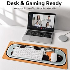 Panda Large Gaming Mouse Pad Non-Slip Extended Keyboard Desk Mat PC 70CMx30CM