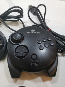 SEGA Saturn Home Console Black 2 Controllers Ultimate Mortal Kombat MINT RARE 💖