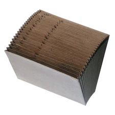 SKILCRAFT 7520-00-286-1722 Expandable File Folder,Brown,10" H 35LW85