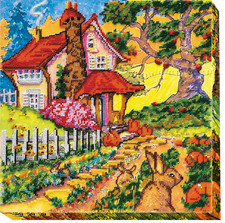 Bead Embroidery Kit "Fabulous autumn" Stitching Handmade Beadwork