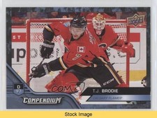 2016-17 Upper Deck Compendium Blue TJ Brodie #340 READ 7ql