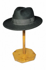 Fiebig Fedora Herrenhut 100% Wolle Filz schwa...