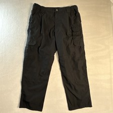 511 Tactical Mens Cargo Pants Ripstop Black Stretch Waist Workwear Size 38x30