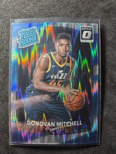 2017-18 Panini Donruss Optic Rated Rookie Card - Donovan Mitchell #188 Shock RC. rookie card picture