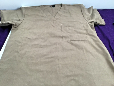 Salus Women's Scrubs,55% Cotton/45% Poly, (2) in lot - Desert Brown-SMALL