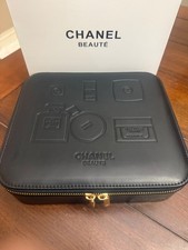 CHANEL Beaute Large Black Cosmetic Hard Case- Jewelry Box - Travel Case