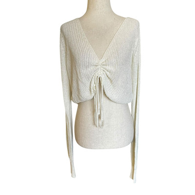 Windsor Ivory Knit Crop Top Women Size Large | 46-48