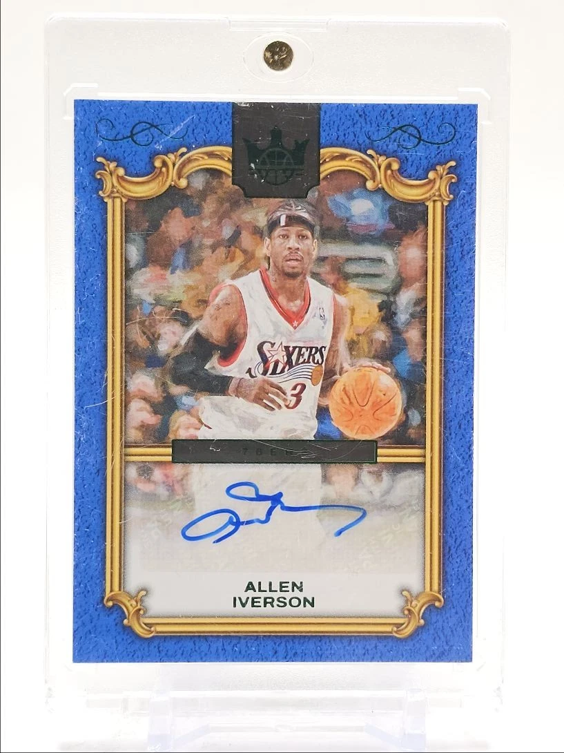 Panini Allen Iverson Basketball Autographed Sports Trading Cards