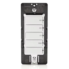 Decora 15 Amp 4-Hour Indoor In-Wall Timer Switch, 1/2 HP/9.8 Amp Fan/Motor, No N