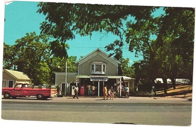 Glen Haven Michigan Dunesmobile Rides Building Red Truck OEK-762 Curteichcolor