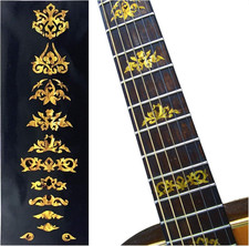 Vintage Ocher Guitar And Bass Inlay Sticker F...