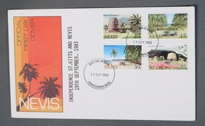 Mayfairstamps Nevis 1983 Independence Overprints first Day Cover aaz_47203