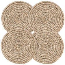 Pot Holders Trivets Set 4 Pcs, Potholders for Kitchens, 100 Pure Cotton Thre...