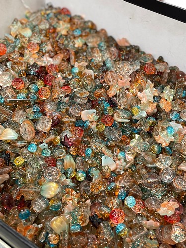 Glass beads lot jewelry making mix variety bead supplies Read… at eBay