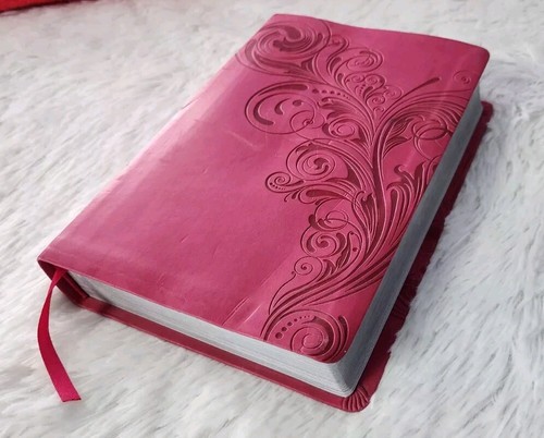 Holman KJV Holy Bible Personal Size Pink Leathertouch Silver Gilt Maps - Bild 2 von 11