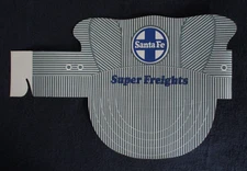 VINTAGE ADVERTISING SANTA FE RAILWAY COMPANY PAPER ENGINEER'S CHILDREN'S HAT