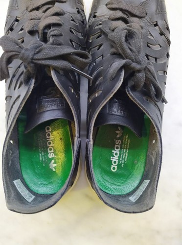 Adidas Stan Smith size 9 black ladies leather cut out sneakers - Picture 6 of 9