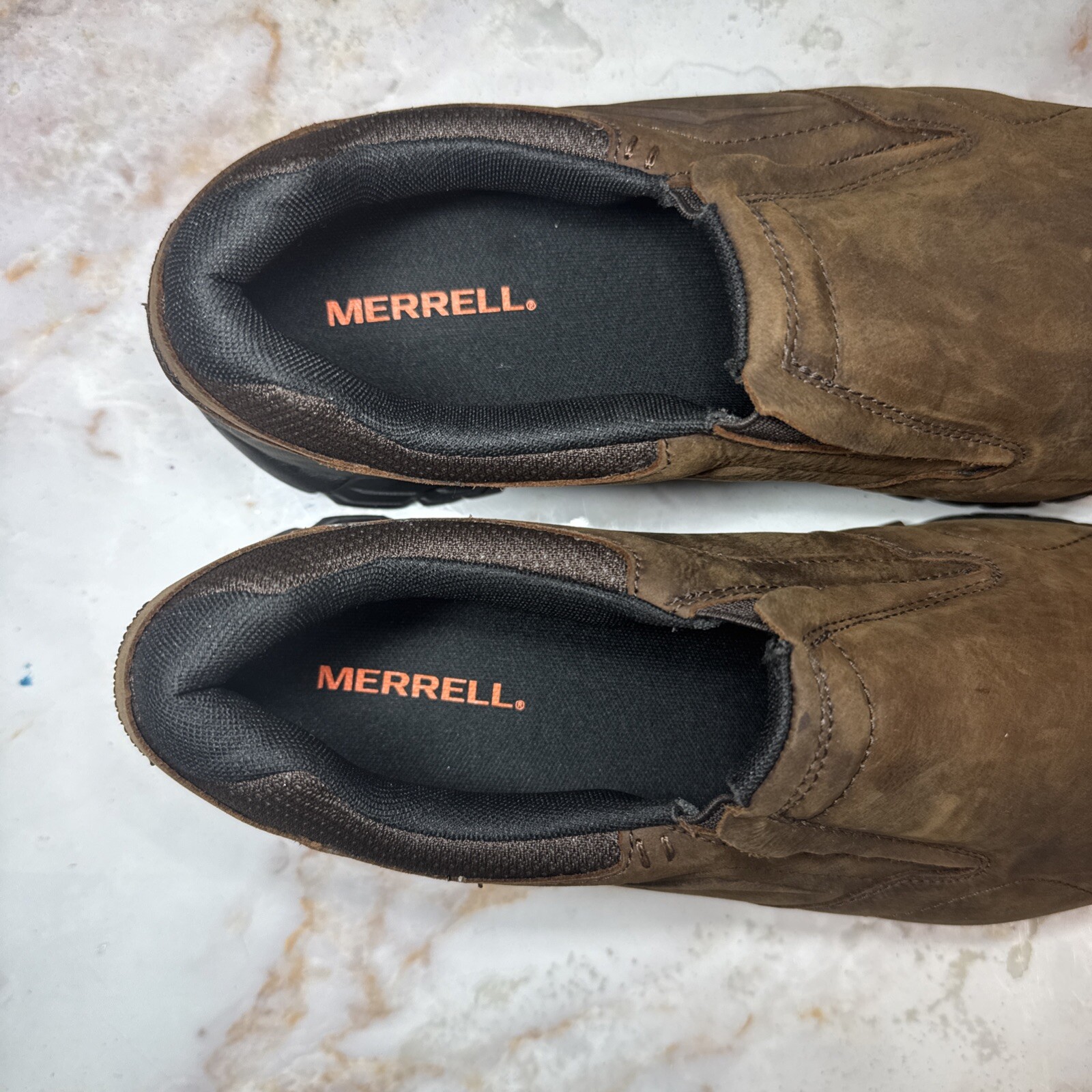 Scarpe da trekking da uomo taglia 7 W Merrell Moab Adventure Moc terra scura J91837W