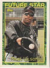FREE SHIPPING-MINT-1994 Topps Future Star Nigel Wilson #341 MARLINS