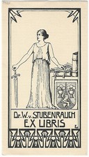 EMMA LUDWIG: Exlibris für Dr. W. v. Stubenrauch