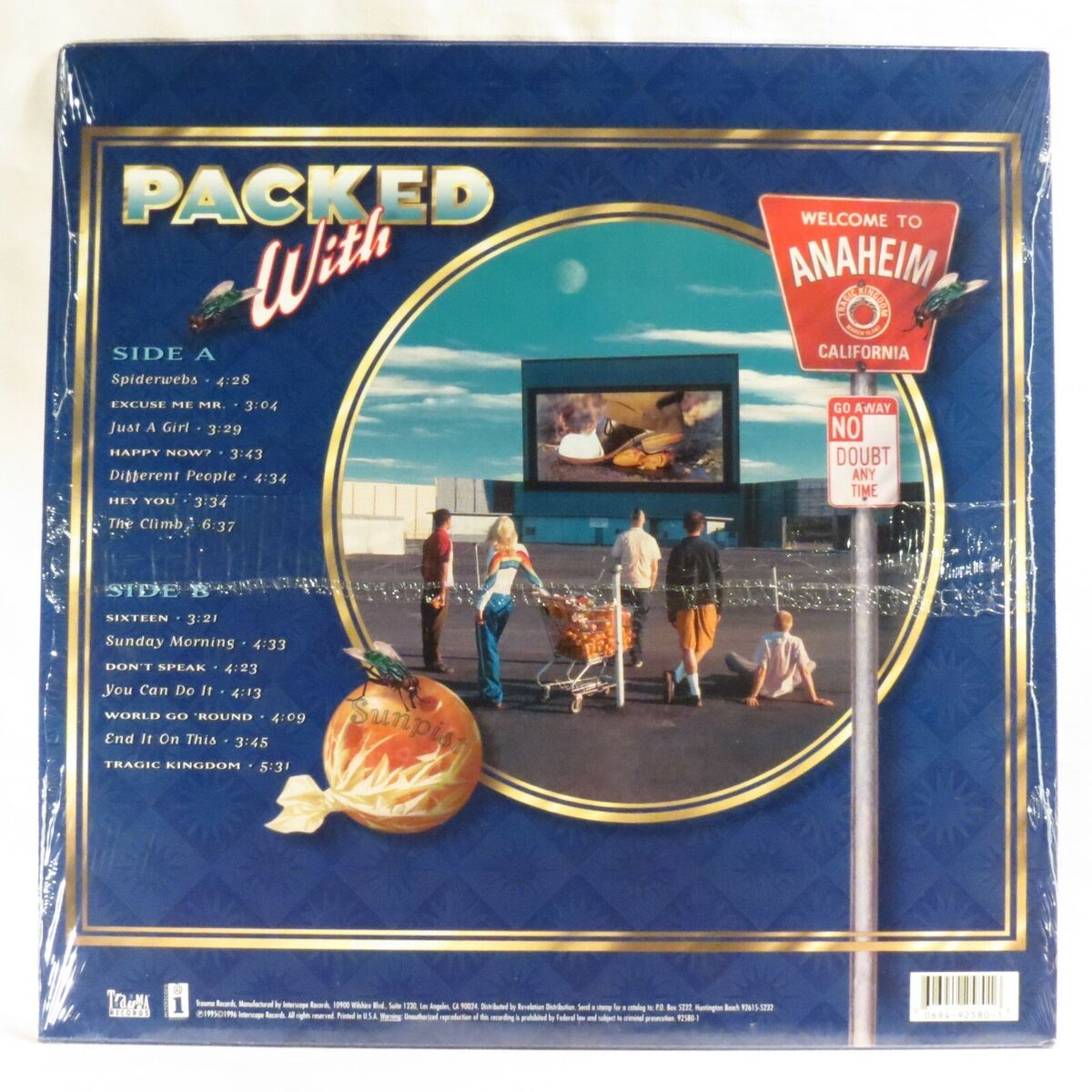 NO DOUBT – Tragic Kingdom 1996 Ltd. US Issue blue LP NM SIS NO DOUBT – Tragic Kingdom 1996 Ltd. US Issue blue LP NM SIS