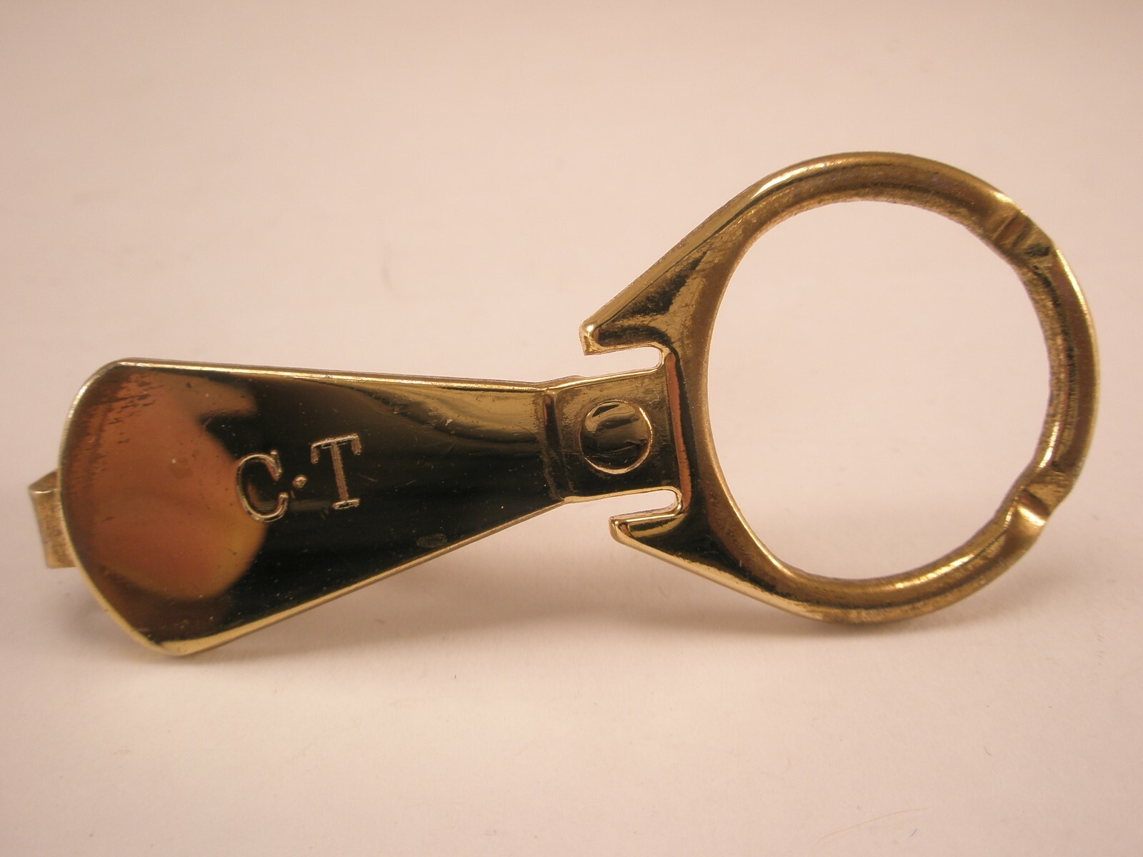 CT Monogram Initials Letter Beer Can Pull Tab Vin… - image 2