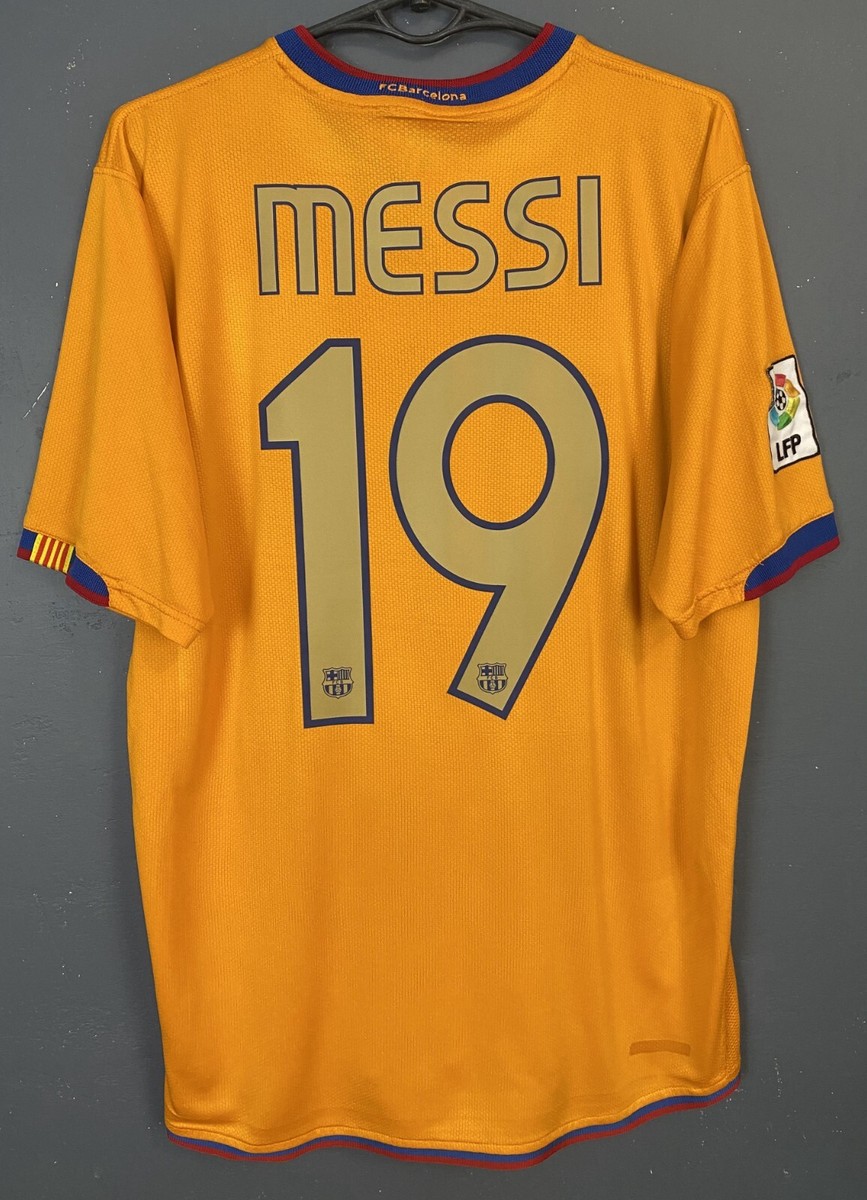 LIONEL MESSI #19 MENS FC BARCELONA 2006/2008 SOCCER FOOTBALL SHIRT