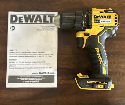 DeWalt DCD777B 20V MAX Brushless Cordless 1/2 in. Drill/Driver (Tool Only)