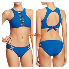 NWT Red Carter 2 Piece Knotty High Neck Cami Bikini Swimsuit Bathing Suit SZ S