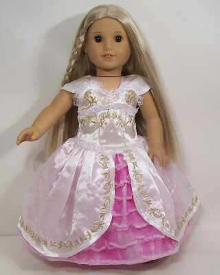 Rapunzel Princess Ball Gown Dress Doll Clothes For 18'' American Girl (Debs*)