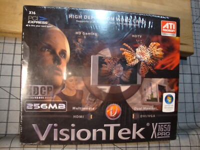 VisionTek X1650 PRO HDMI 256MB Dual Monitor -DVI-VGA new in box